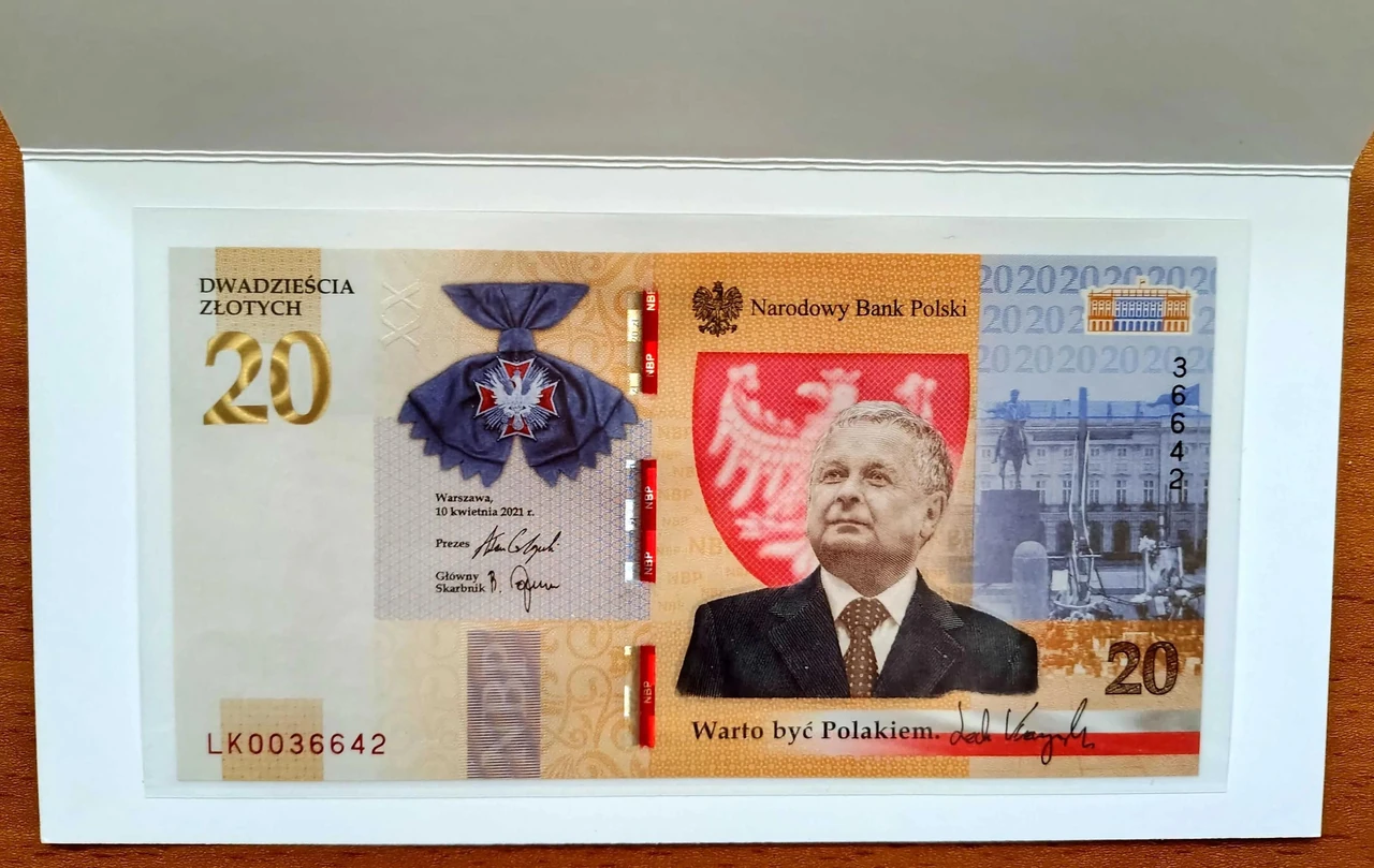 Banknot z kaczyńskim – 20 zł „Lech Kaczyński. Warto być Polakiem”